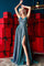 Prom Dresses Glitter Long Formal Prom Dress Aqua