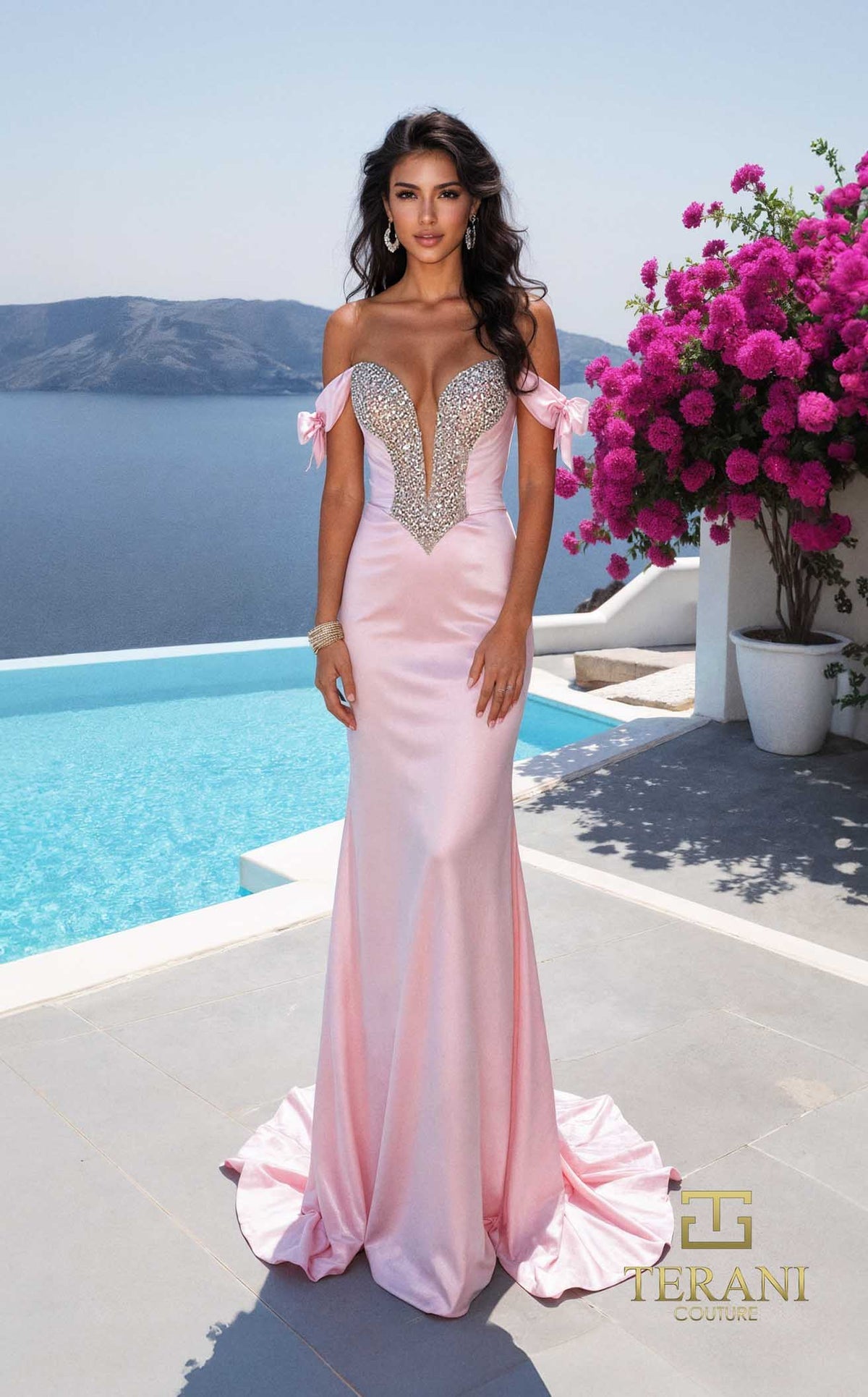 Prom Dresses Prom Long Mermaid Beaded Formal Dress BLUSH