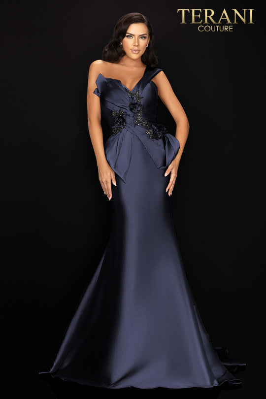 Terani Couture 2011M2160 One Shoulder Long Formal Gown
