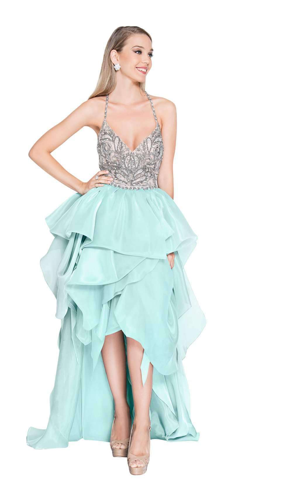 Terani Couture High Low Prom Dress 1811P5782 - The Dress Outlet