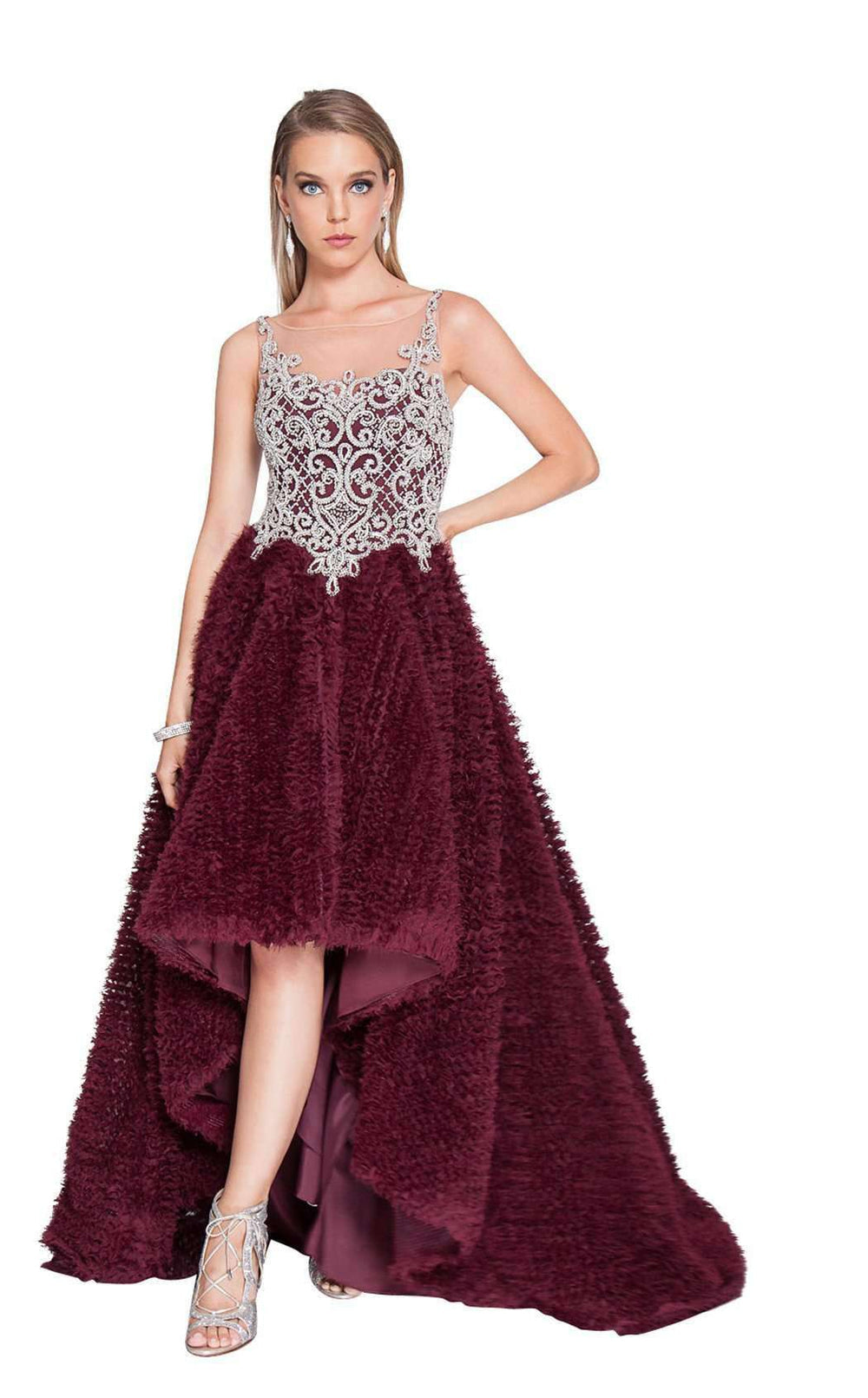 Terani Couture Sleeveless High Low Prom Dress 1811P5796 - The Dress Outlet