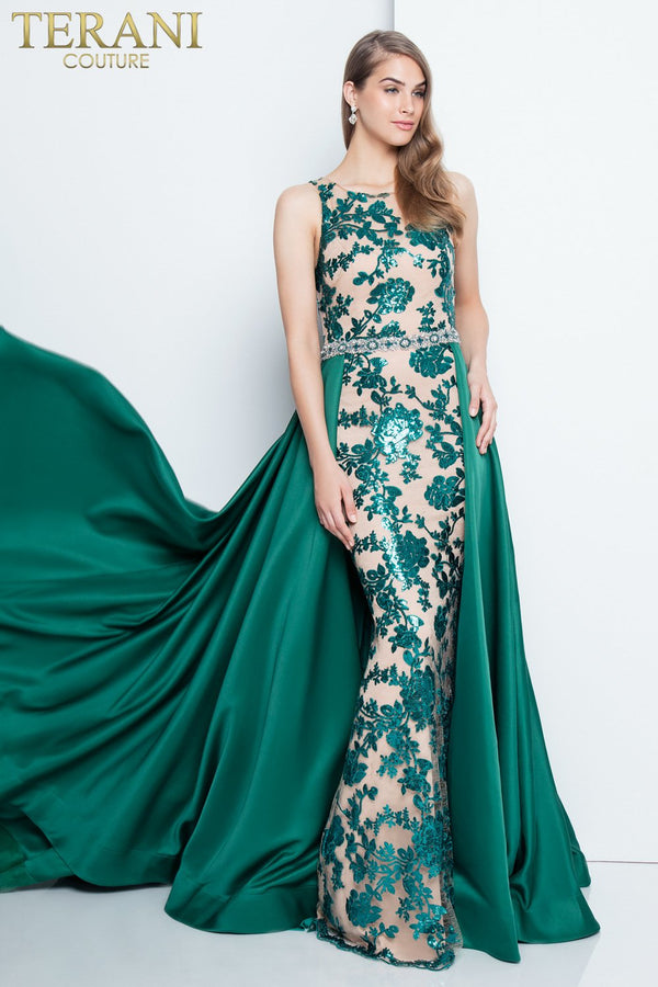 Terani Couture 1812P5387 Sleeveless Long Prom Dress