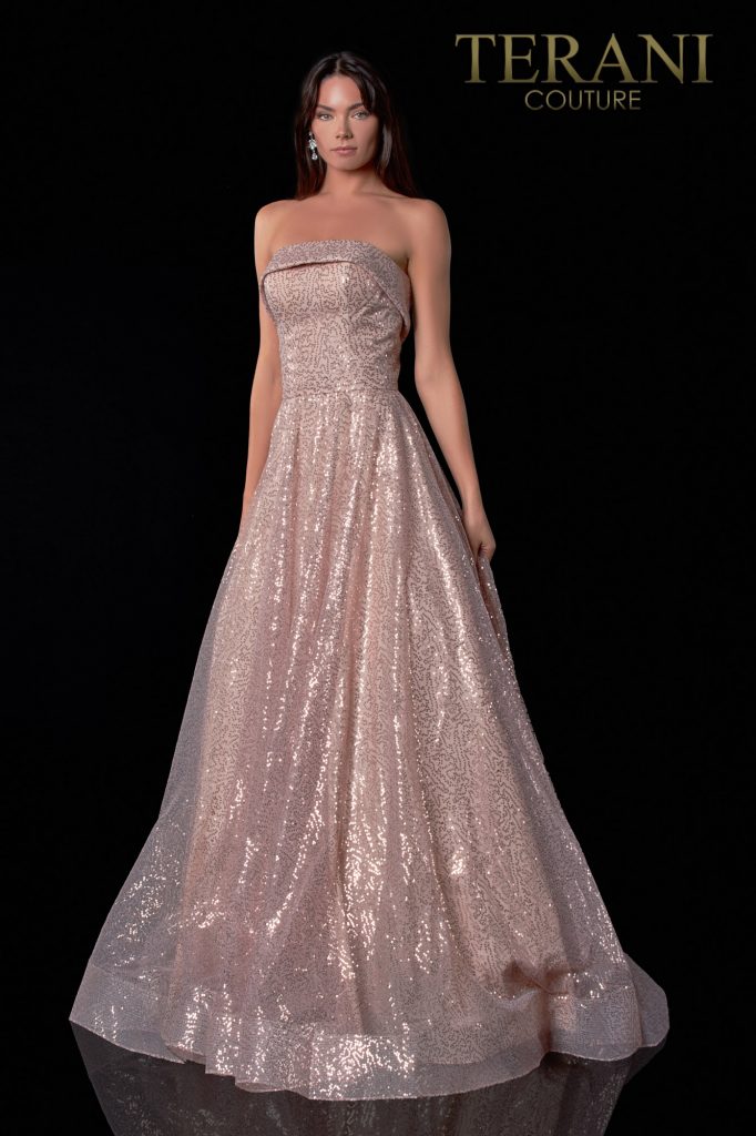 Terani Couture Strapless Long Prom Dress 2111P4106 - The Dress Outlet