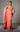 Formal Dresses Fitted Long Formal Slit Pleated Evening Dress Salmon