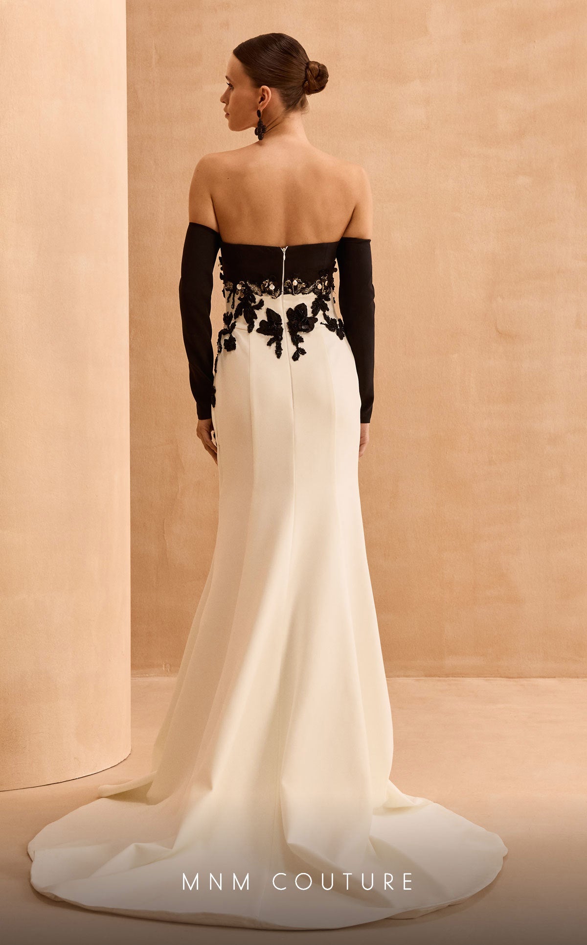 Formal Dresses Formal Long Fitted Sequin Evening Dress Black/White