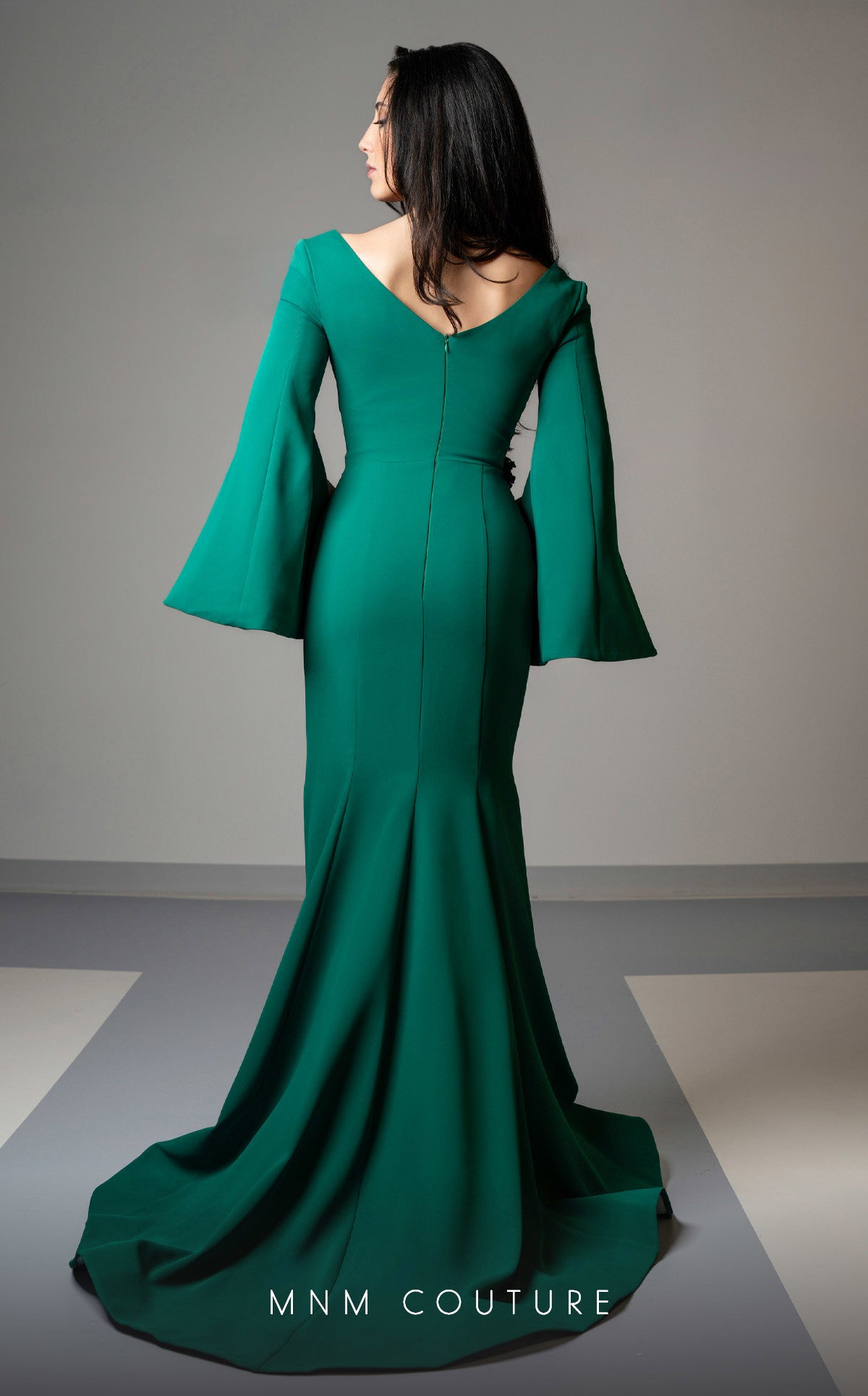 MNM Couture V02044 Long Beaded Formal Evening Dress