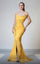 Formal Dresses Prom Long Formal Pleated Mermaid Dress Mustard