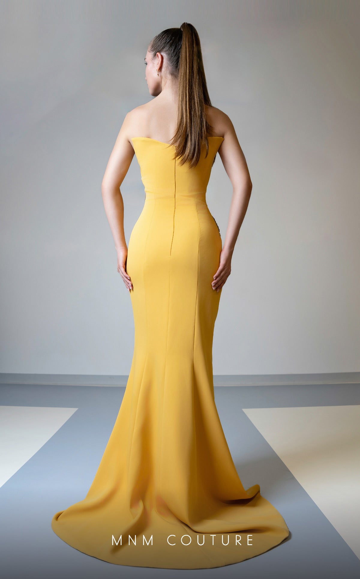 MNM Couture V02051 Prom Long Formal Pleated Mermaid Dress