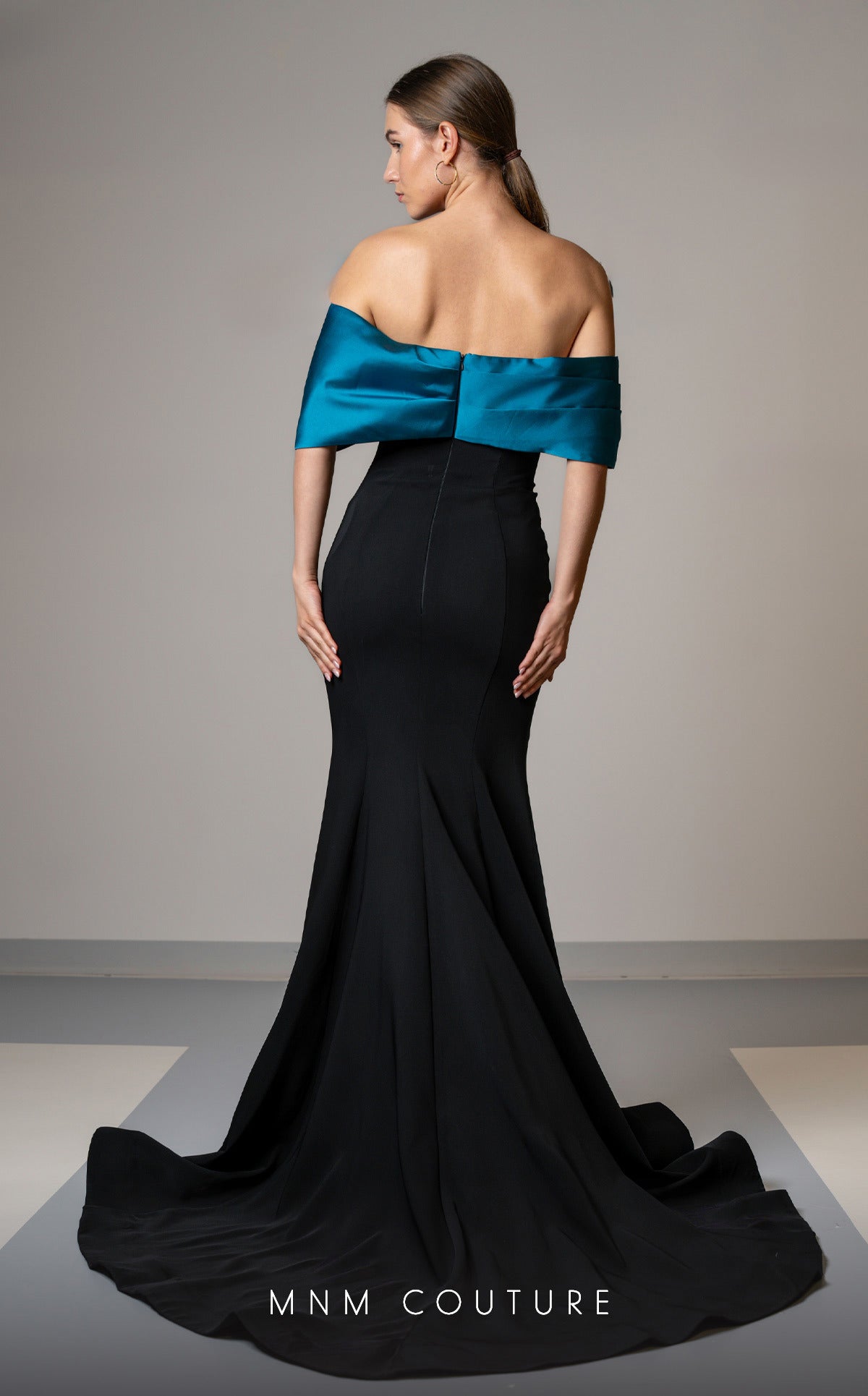 MNM Couture V07388 Long Mermaid Fit Formal Evening Prom Dress