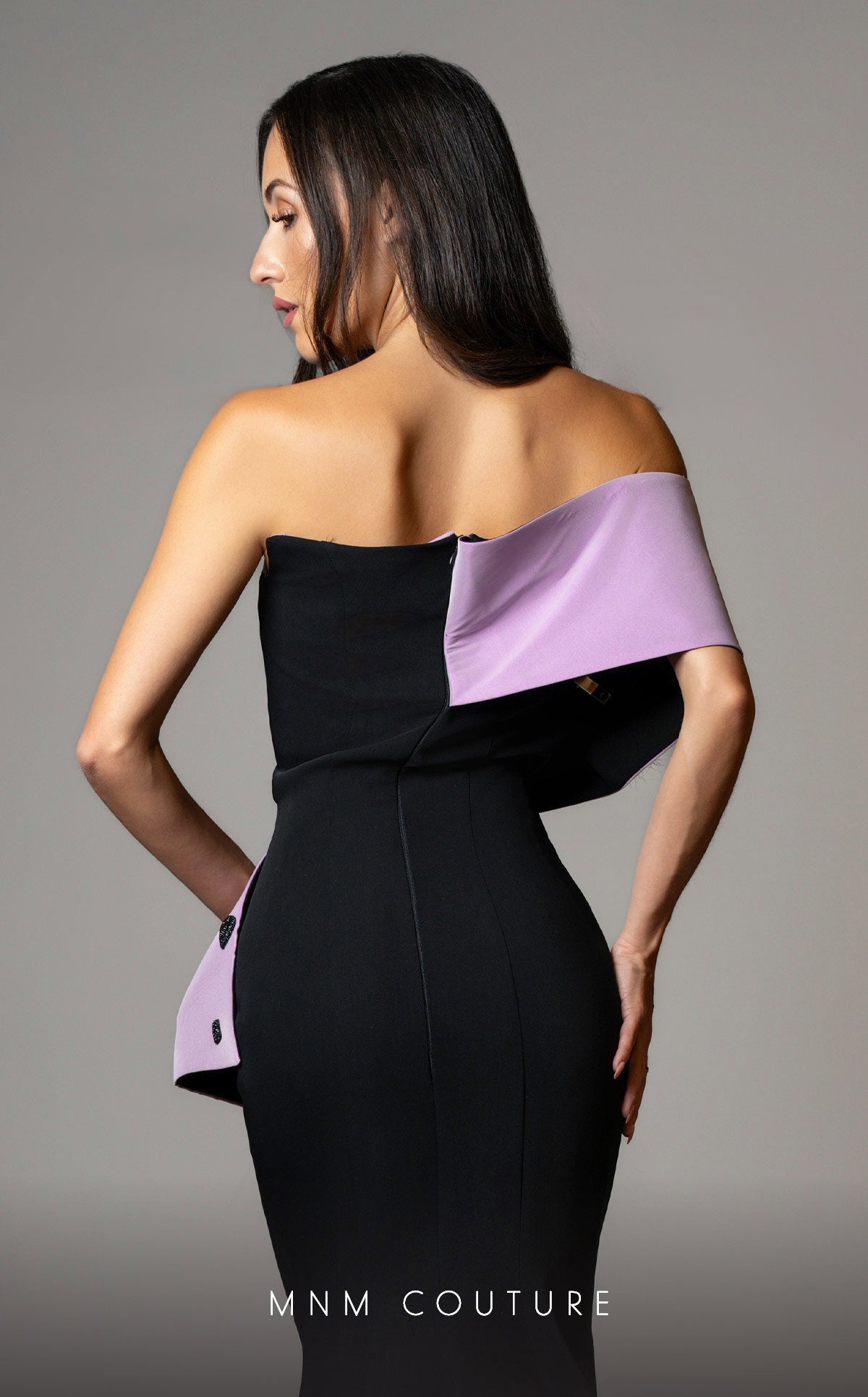 Formal Dresses Mermaid Fit Long Formal Two Tone Prom Dress Black/Purple