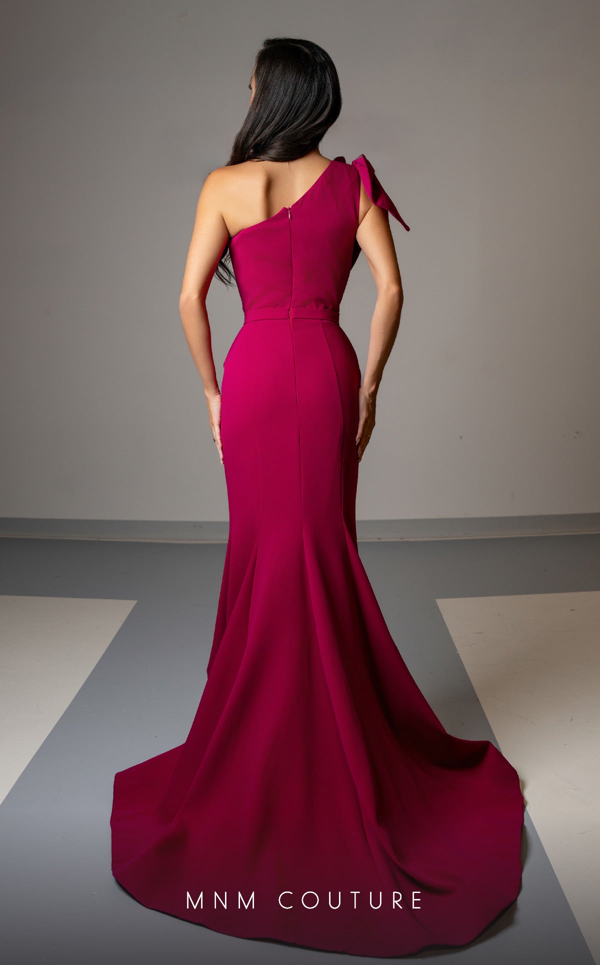 Formal Dresses Prom Mermaid Fit Long Formal Evening Dress Fuchsia