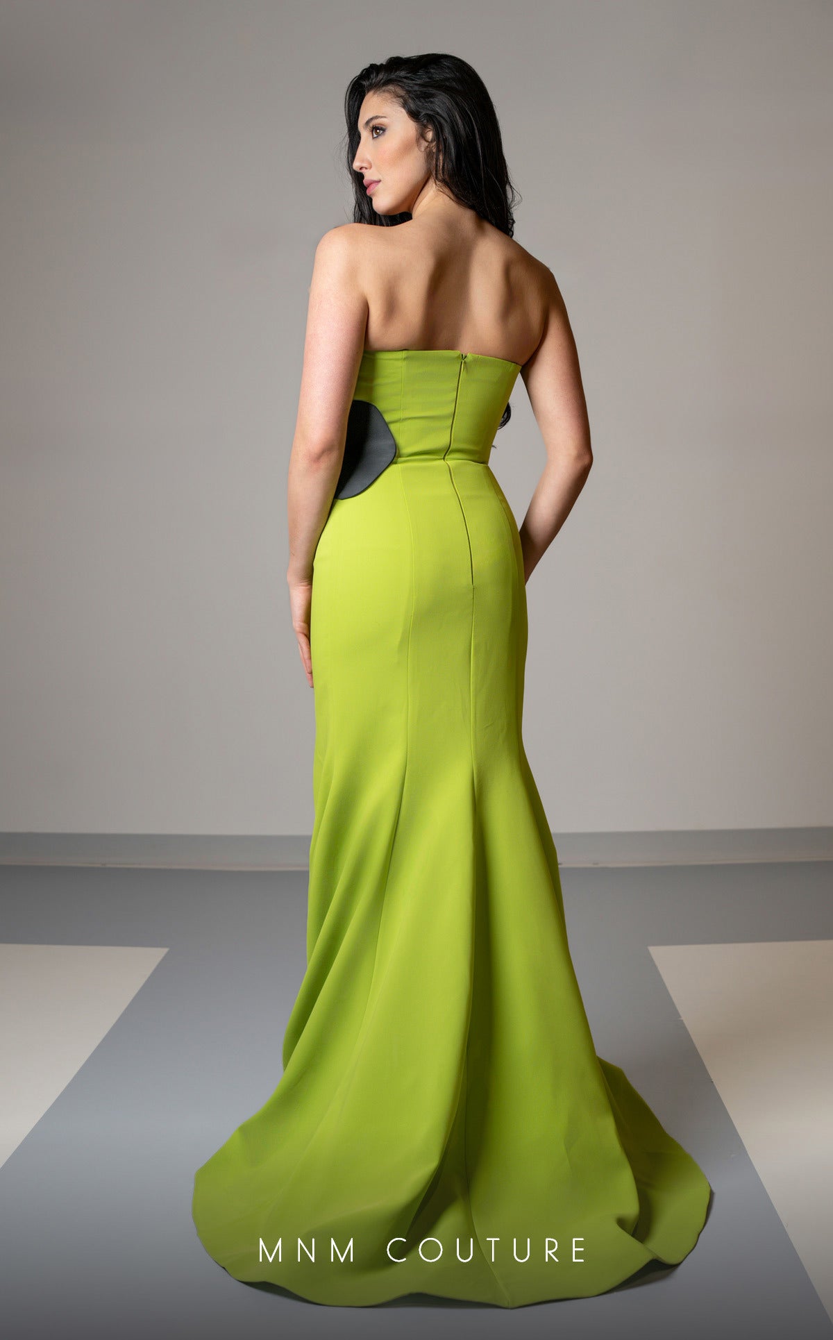 Formal Dresses Prom Fitted Long Formal Mermaid Dress Lime/Black