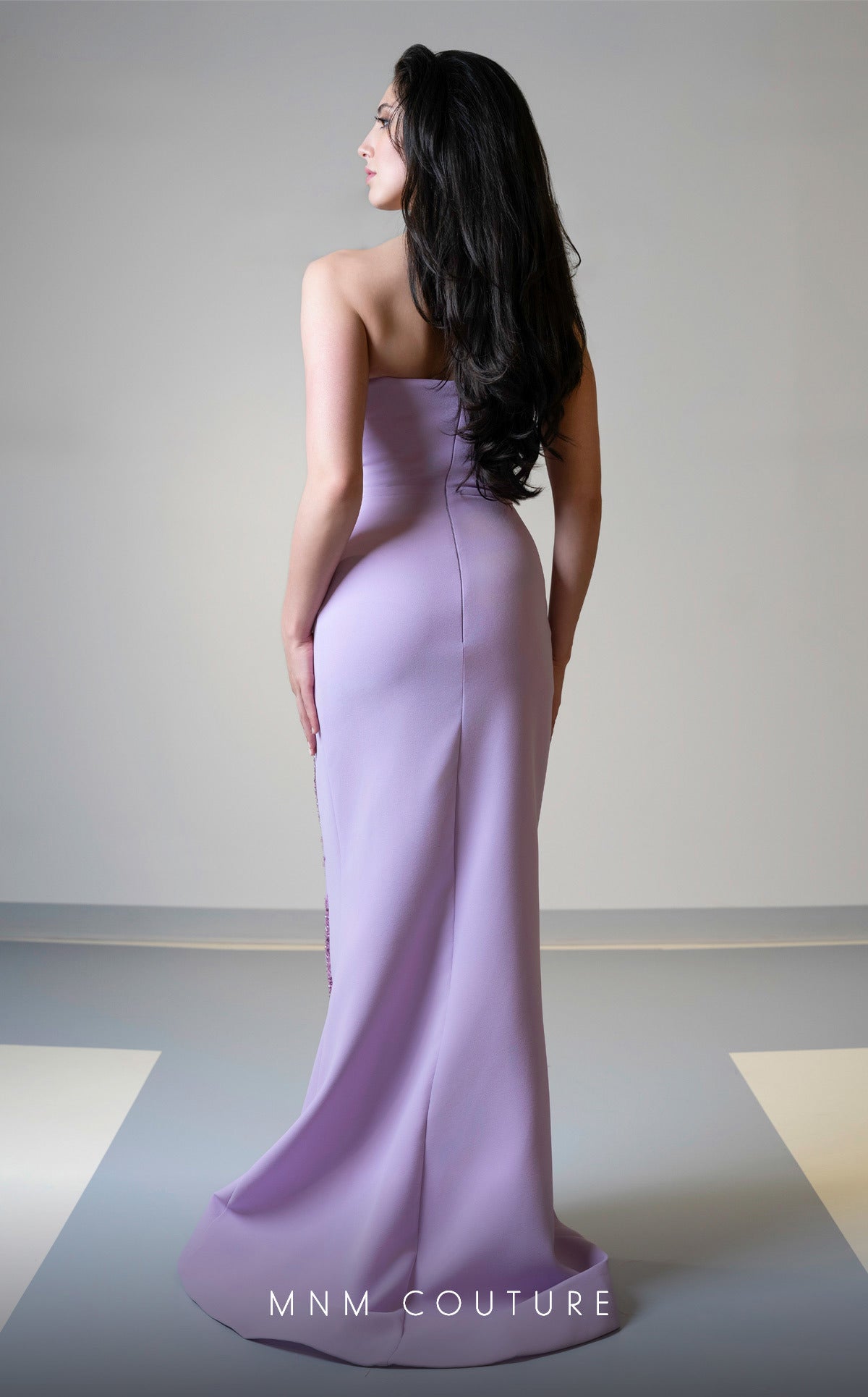 MNM Couture V07512 Fitted Beaded Sequin Long Formal Prom Dress