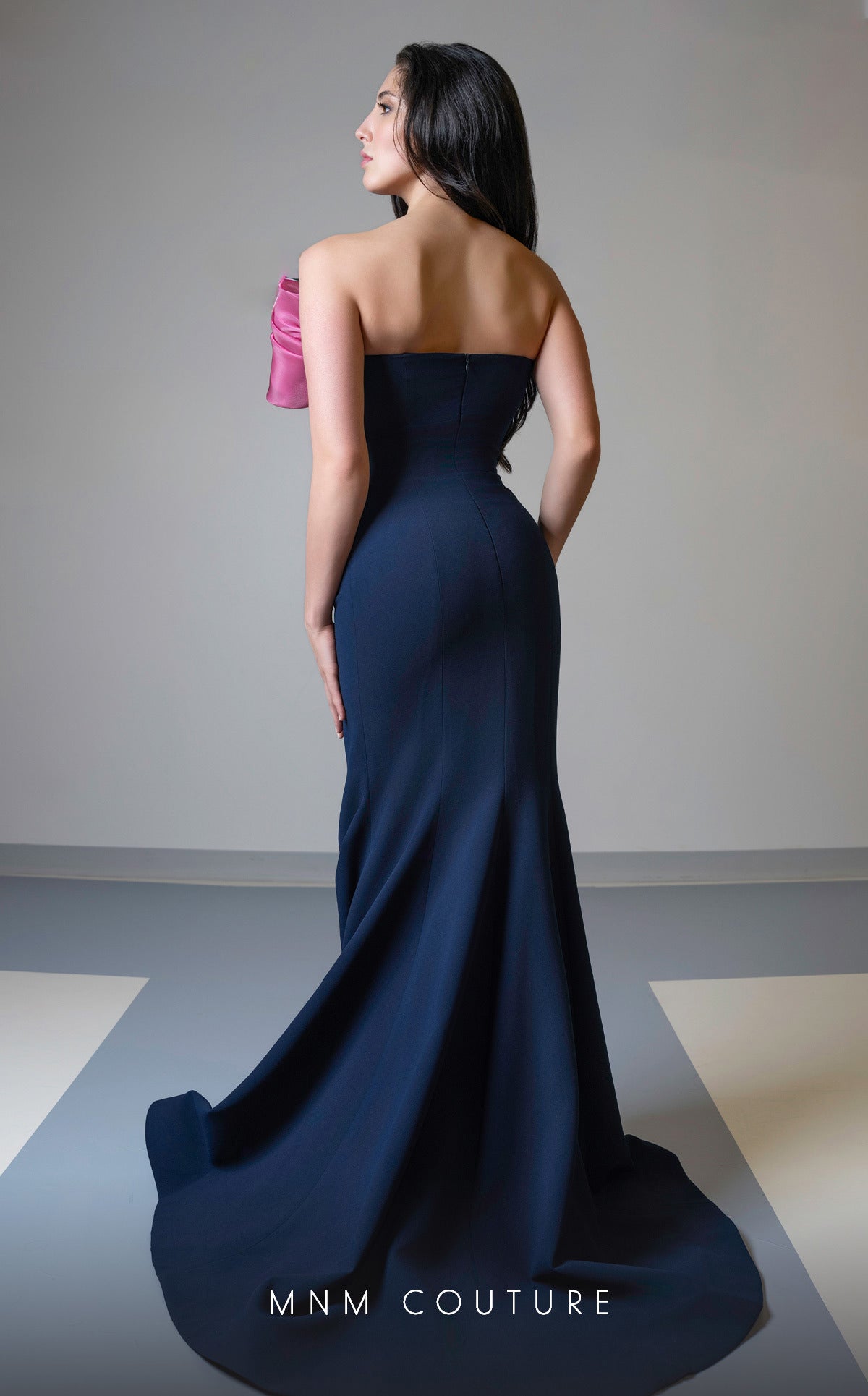 MNM Couture V07514 Mermaid Fit Long Formal Prom Dress