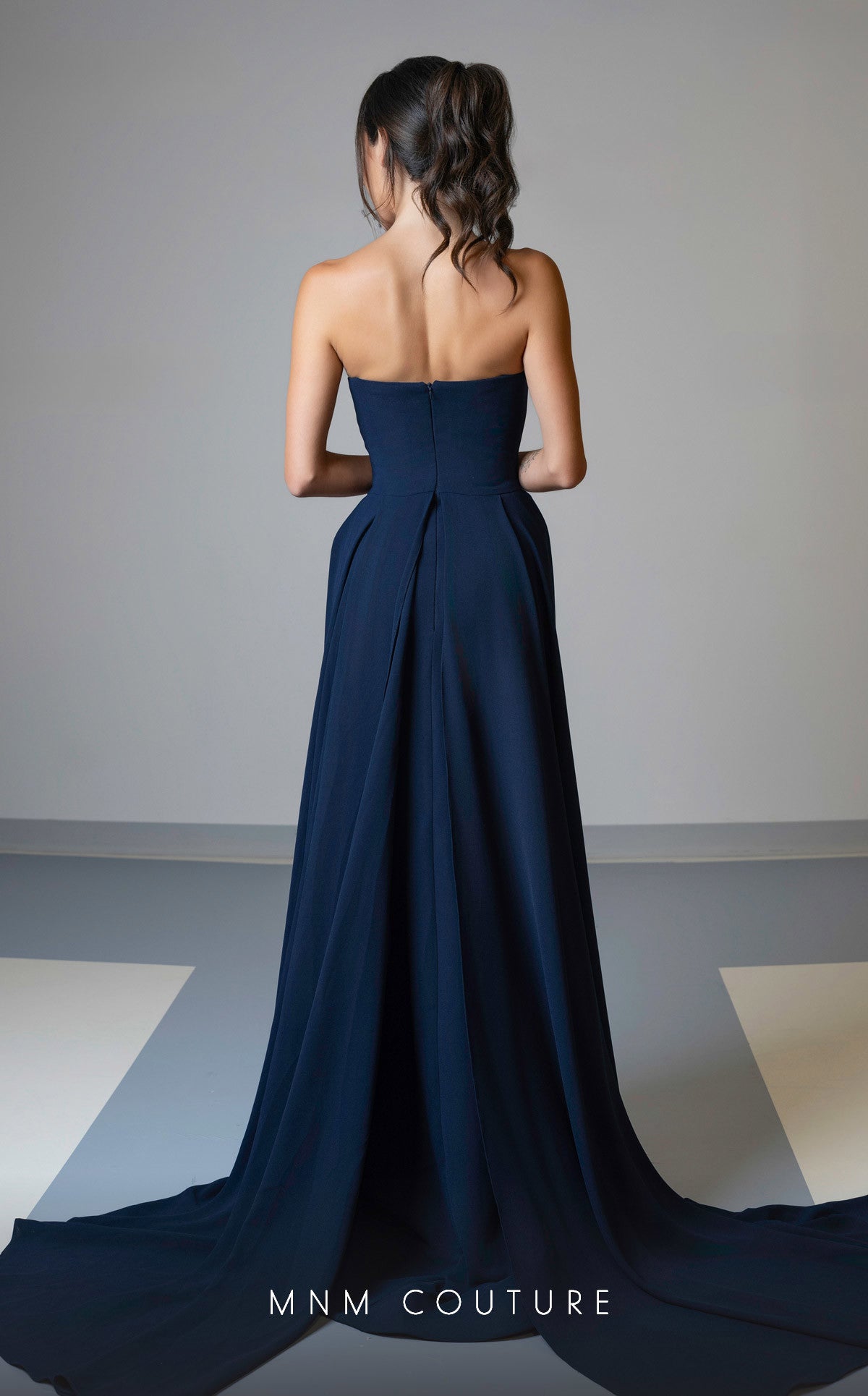 Formal Dresses Sequin Fitted Long Formal Prom Dress Navy Blue