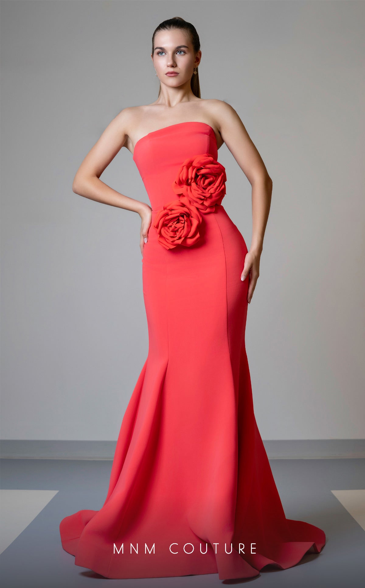 MNM Couture V07548 Long Mermaid Fit Prom Formal Evening Dress