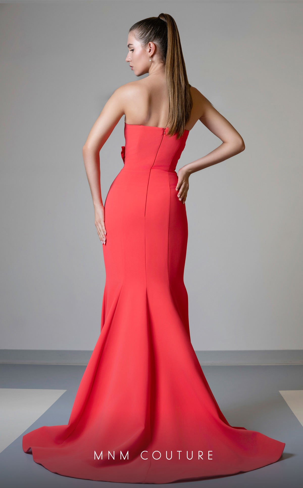 MNM Couture V07548 Long Mermaid Fit Prom Formal Evening Dress