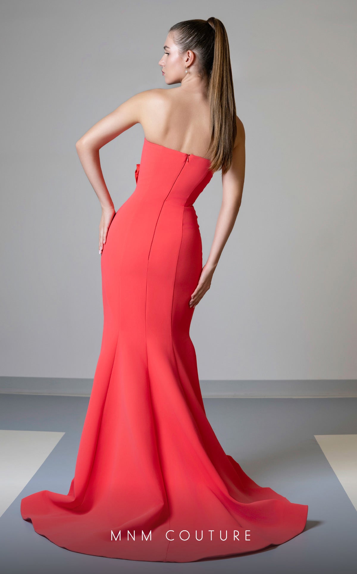 MNM Couture V07548 Long Mermaid Fit Prom Formal Evening Dress