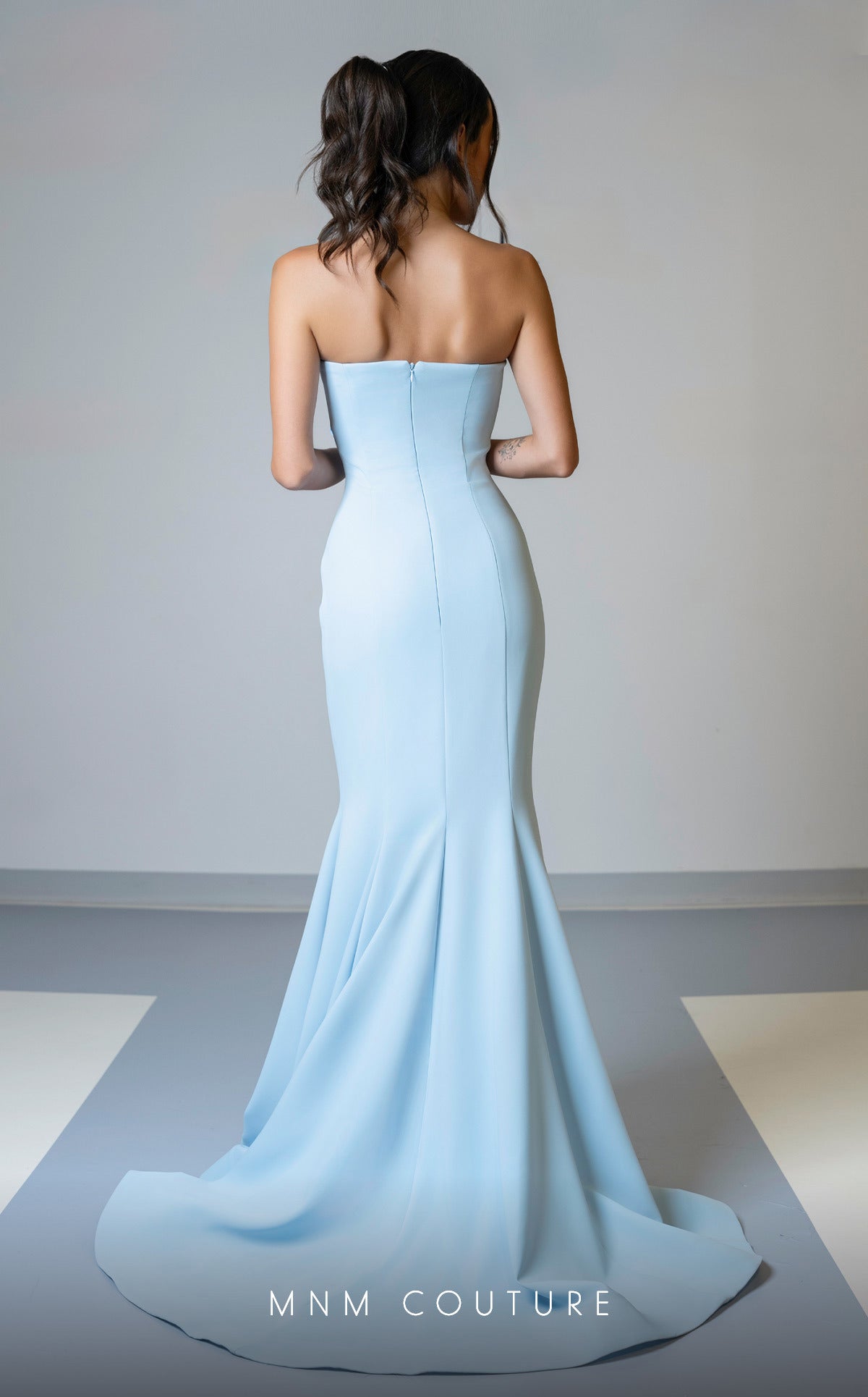 MNM Couture V07548 Long Mermaid Fit Prom Formal Evening Dress