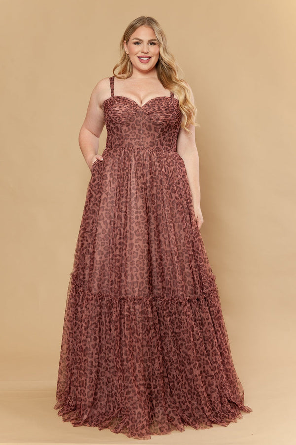 Sweetheart Floor-Length Tulle Prom A-Line Poly USA W1226