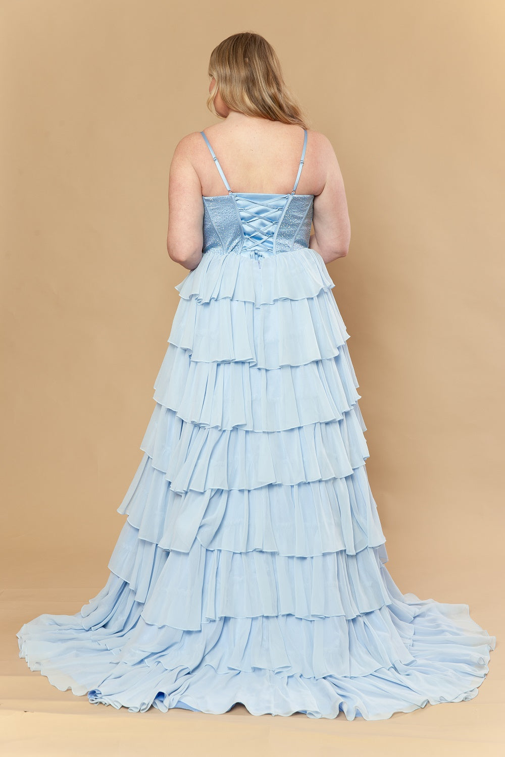 Cowl Floor-Length Chiffon Prom A-Line Poly USA W1250