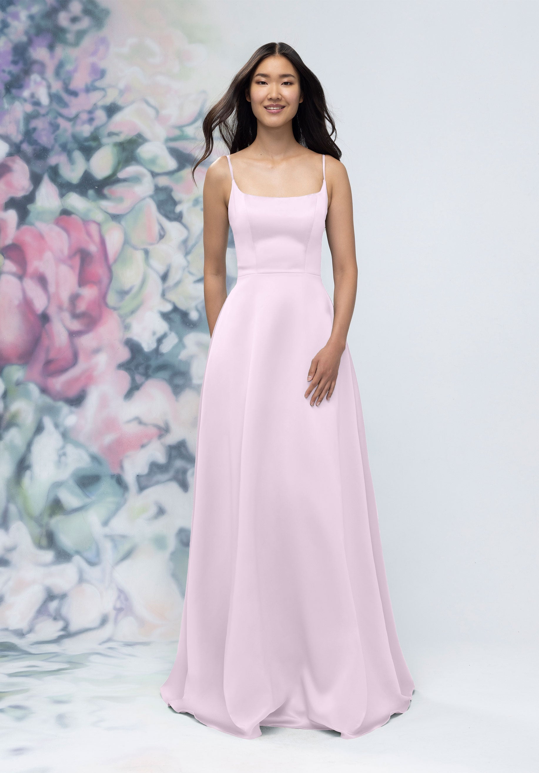 Formal Dresses A Line Formal Long Dress Wisteria-Satin-3030017-A Line