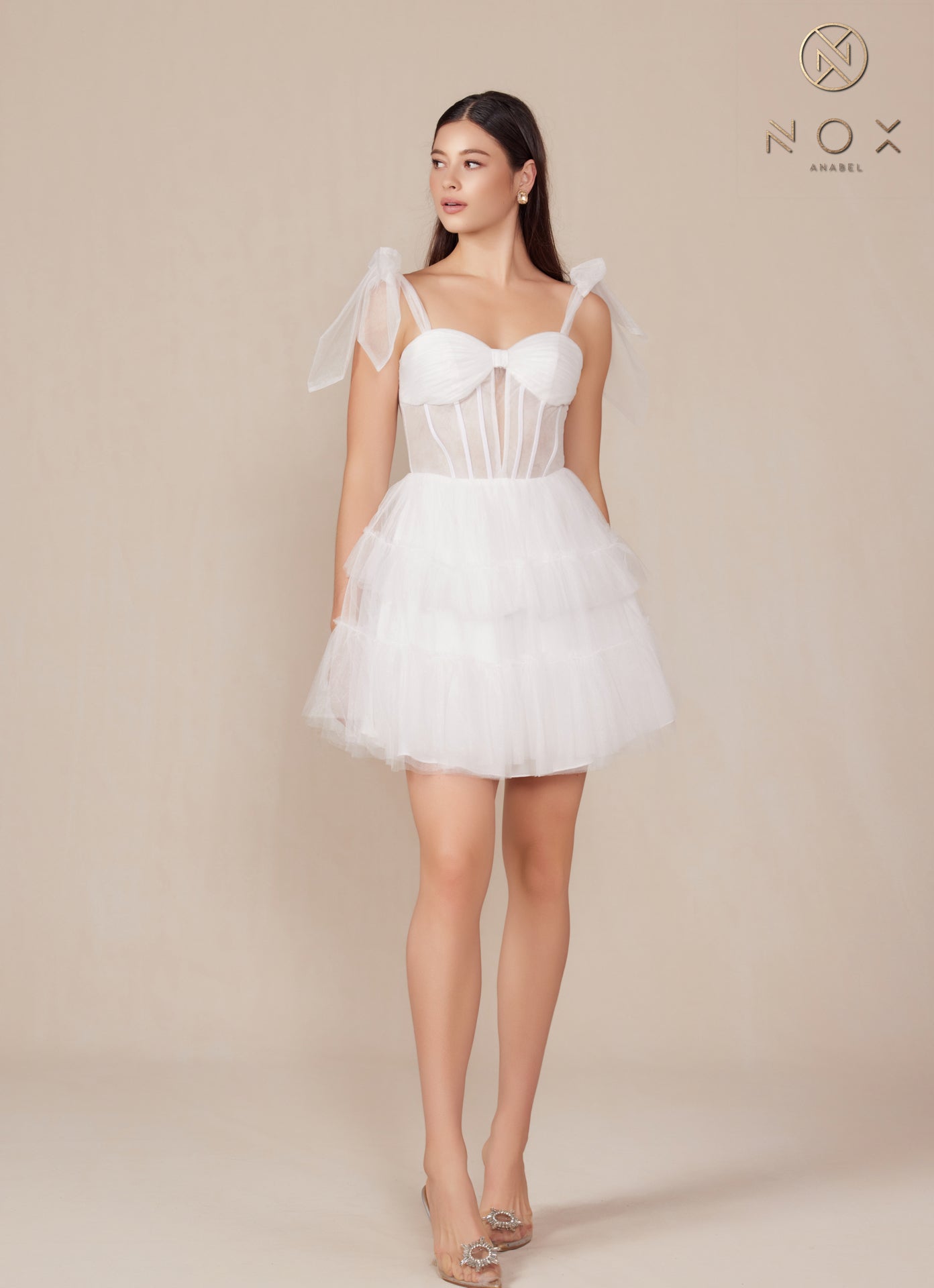 Nox Anabel Y858W Homecoming Corset Short Cocktail Dress