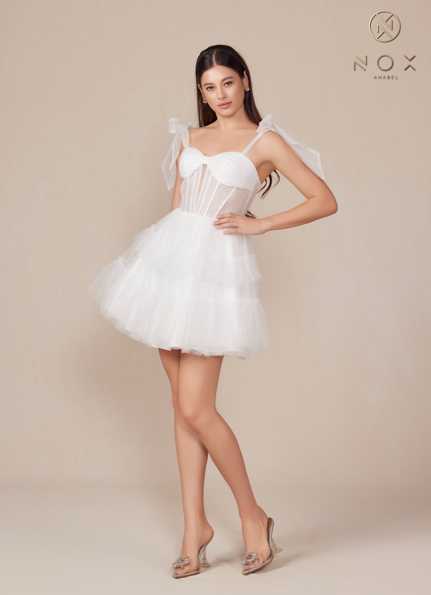 Nox Anabel Y858W Homecoming Corset Short Cocktail Dress