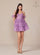 Cocktail Dresses A Line Short Tiered Cocktail Dress Dusty Lavender