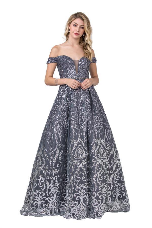 A-Line Long Prom Dress Evening Gown - The Dress Outlet ASpeed