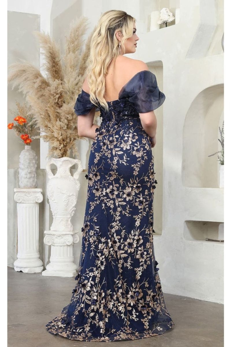 Off-the-Shoulder Floor-Length Tulle Prom Sheath/Column May Queen RQ8037
