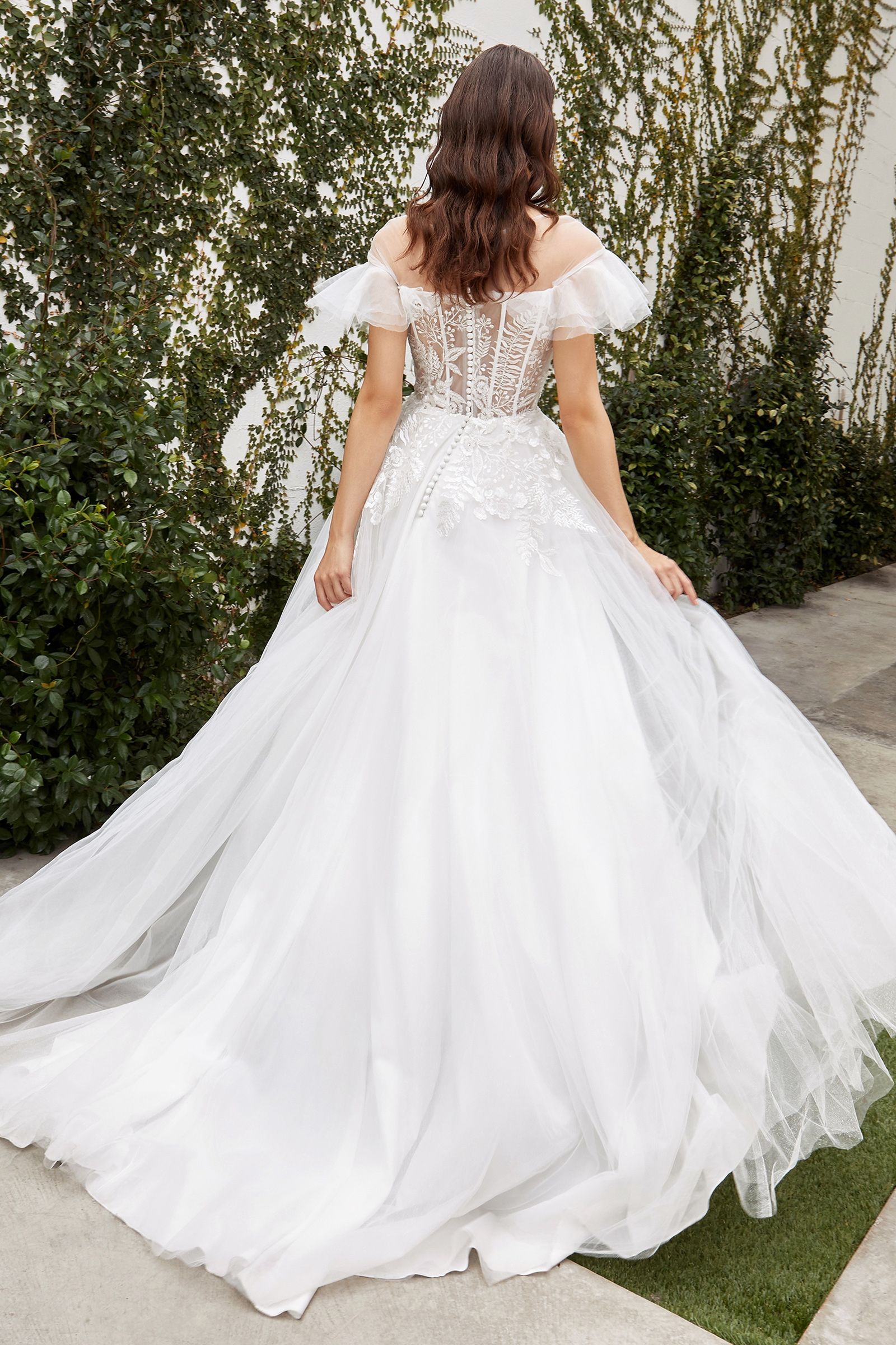 Wedding Dresses Long Formal A Line Wedding Dress Off White
