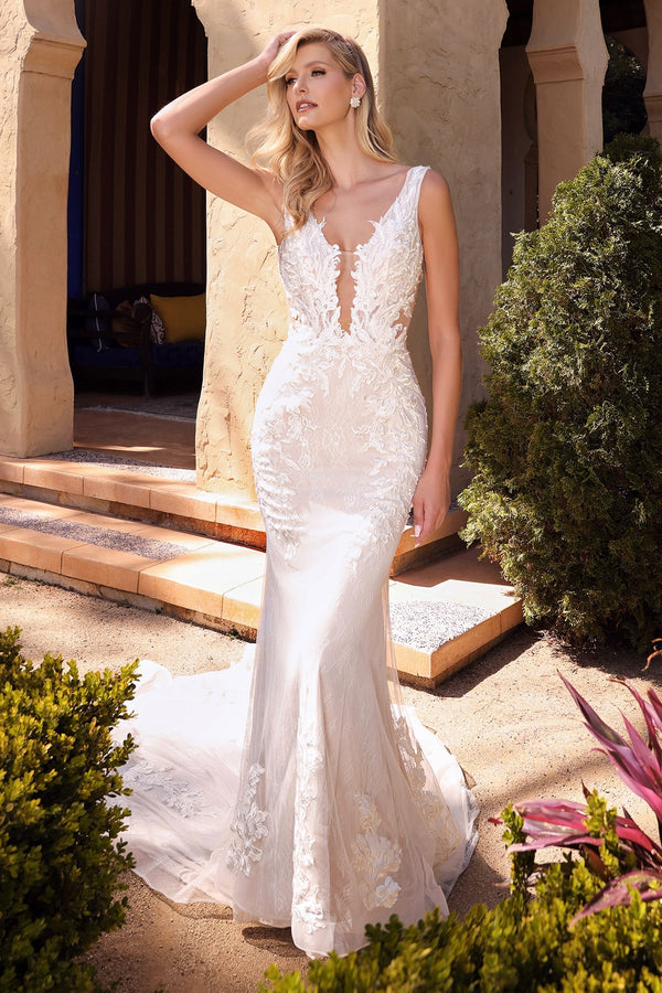 Andrea & Leo A1072W Long Fitted Mermaid Lace Wedding Dress