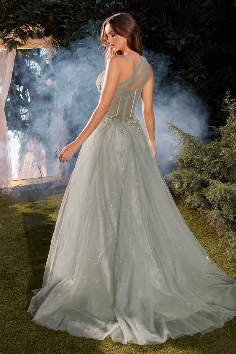 Andrea & Leo A1259 Sequin Glitter Long Formal Prom Dress