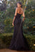 Prom Dresses Long Beaded Pearl Formal Prom Dress Black