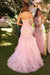 Prom Dresses Long Fitted Formal Prom Mermaid Dress Blush