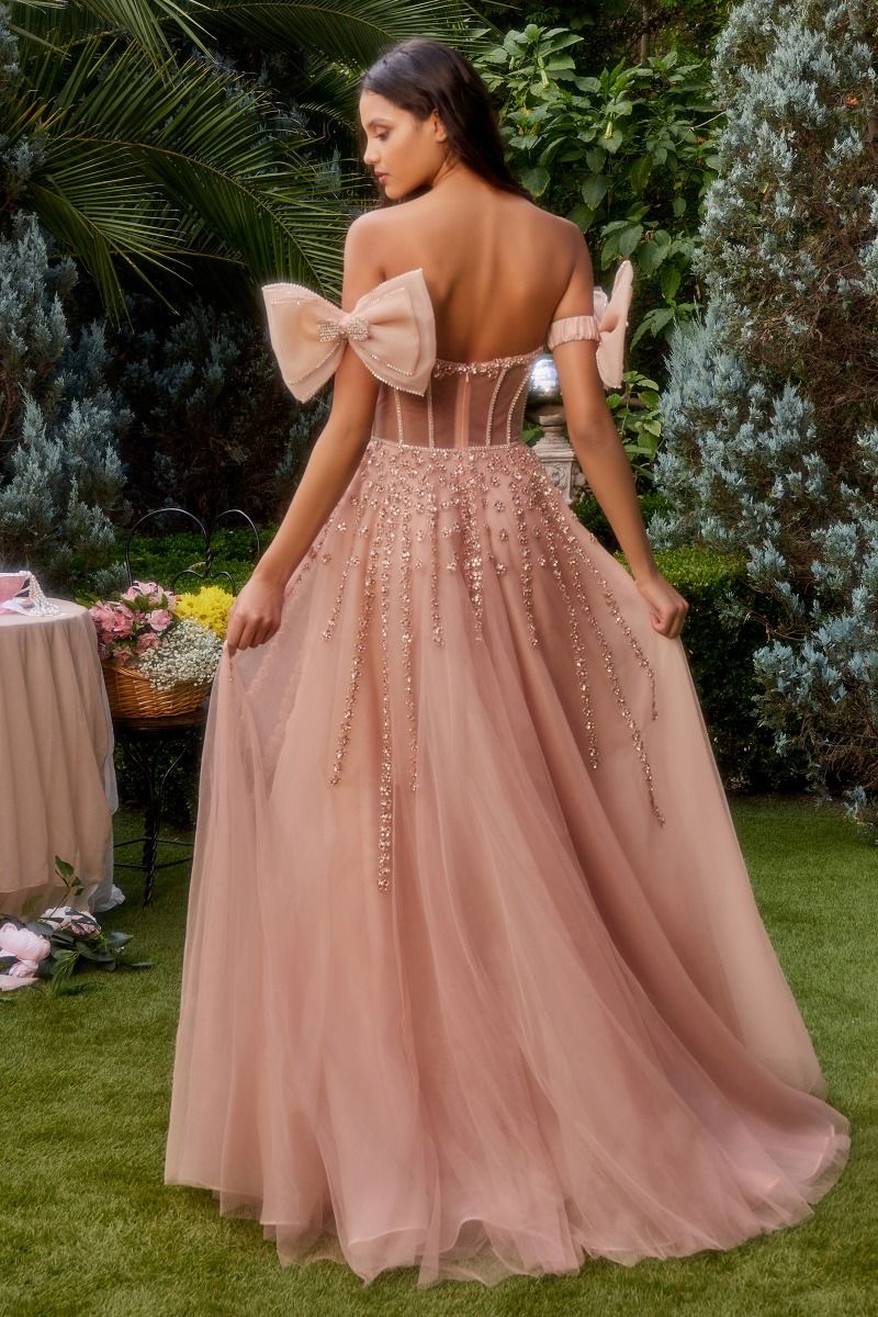 open lace back dress Cute A Line Satin Short Prom Dress with Bow,Evening Dress US 4 / Burgundy main image 0