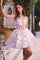 Cocktail Dresses Short Sequin Cocktail A Line Dress Off White Nude