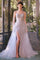 Prom Dresses Fitted Layered Long Formal Beaded Prom Dress LT Blue