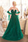 Prom Dresses Long Fitted Ombre Beaded Formal Prom Dress Emerald
