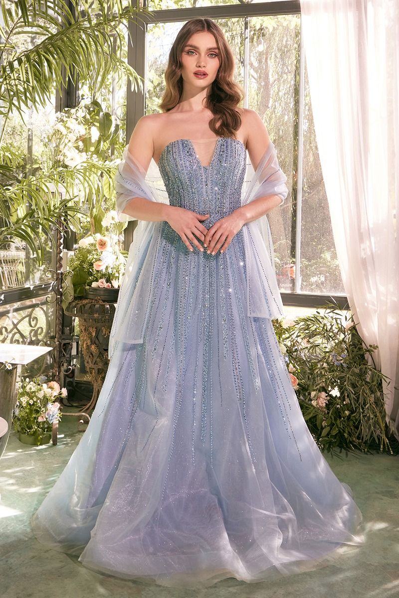 Wedding Gowns Tidebuy Prom Dresses Andrea Leo A1369 Strapless Ombre Beaded A Line Gown, Paris Blue Wedding Gowns Tidebuy Prom Dresses Andrea Leo A1369 Strapless Ombre Beaded A Line Gown, Paris Blue