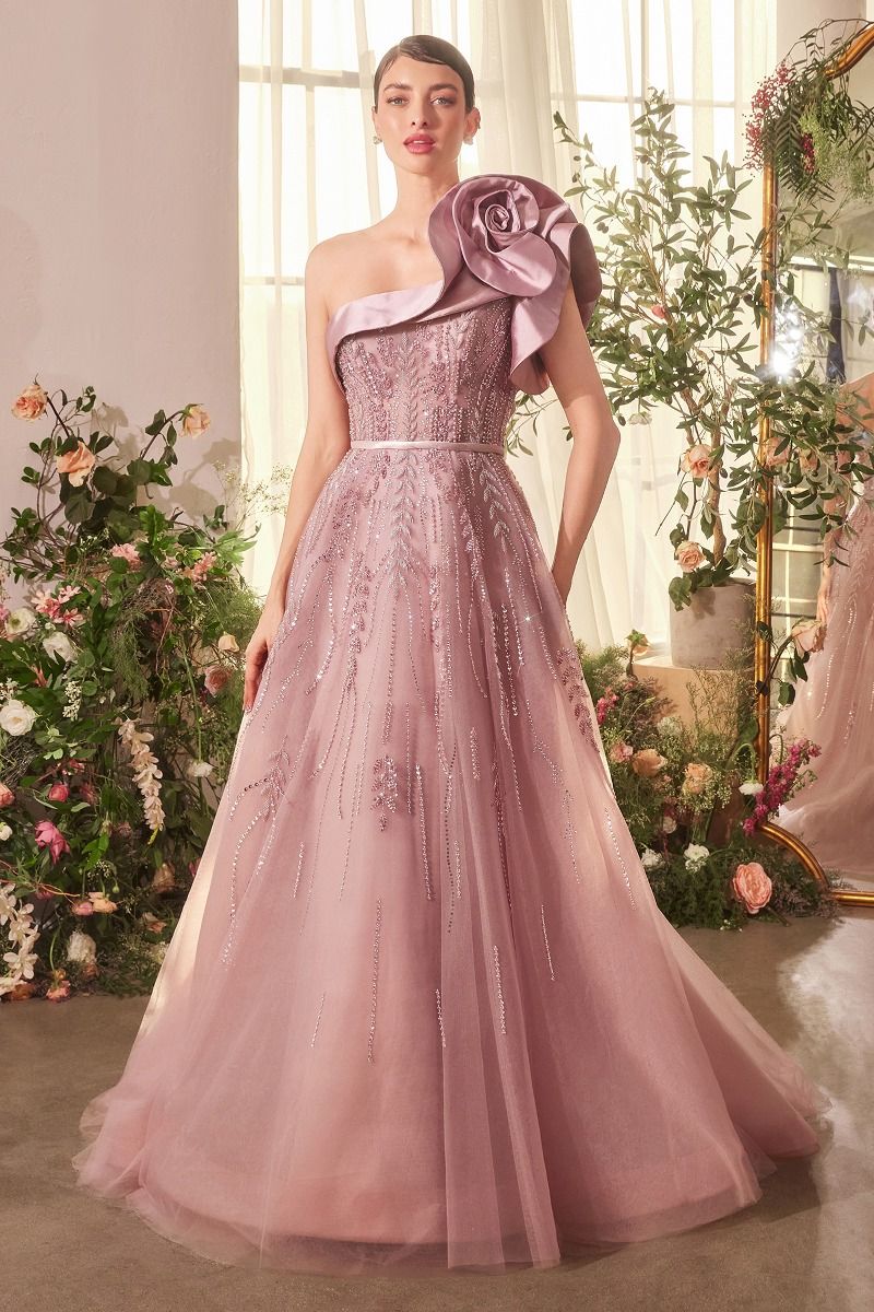 Andrea & Leo A1373 Long A Line Formal Beaded Layered Prom Dress Andrea & Leo A1373 Long A Line Formal Beaded Layered Prom Dress