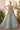 Prom Dresses Ball Gown Long Layered Glitter Formal Prom Dress Sage