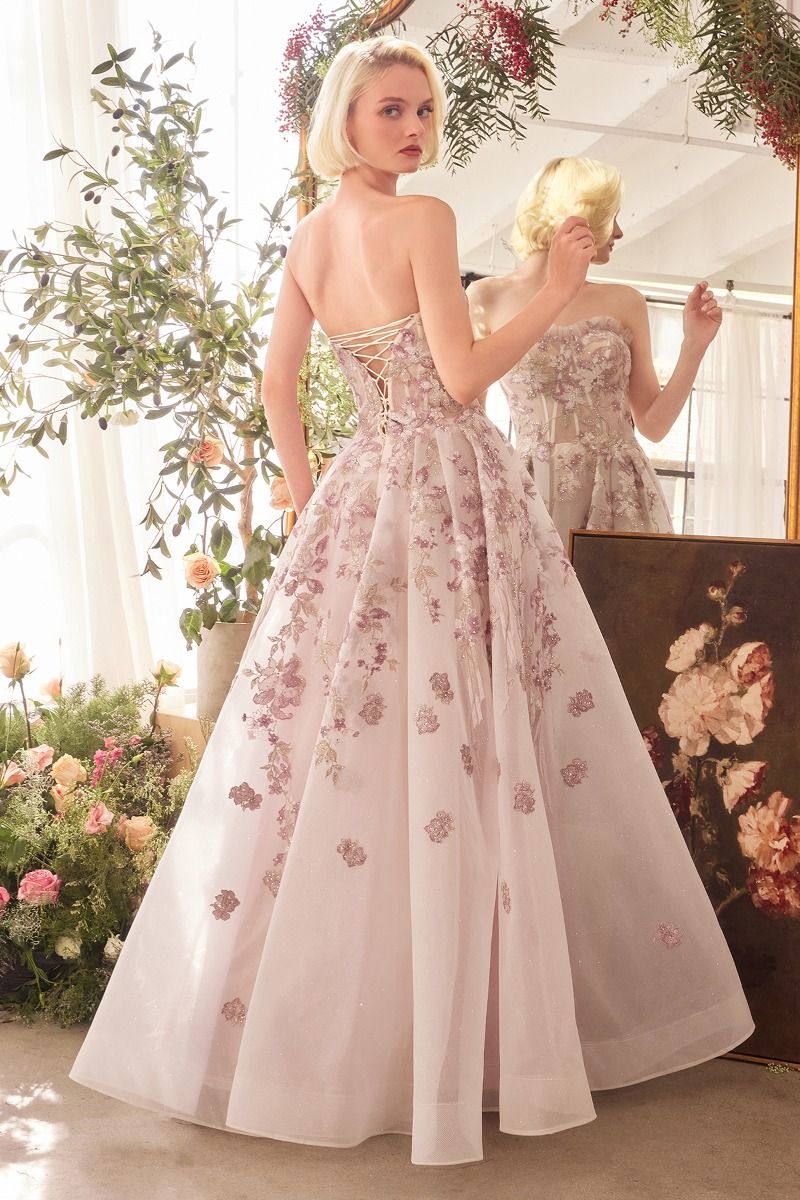 Andrea & Leo A1458 Long Formal A Line Corset Prom Dress