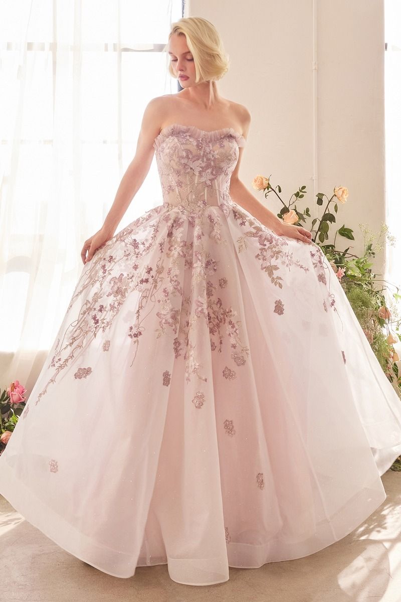 Andrea & Leo A1458 Long Formal A Line Corset Prom Dress