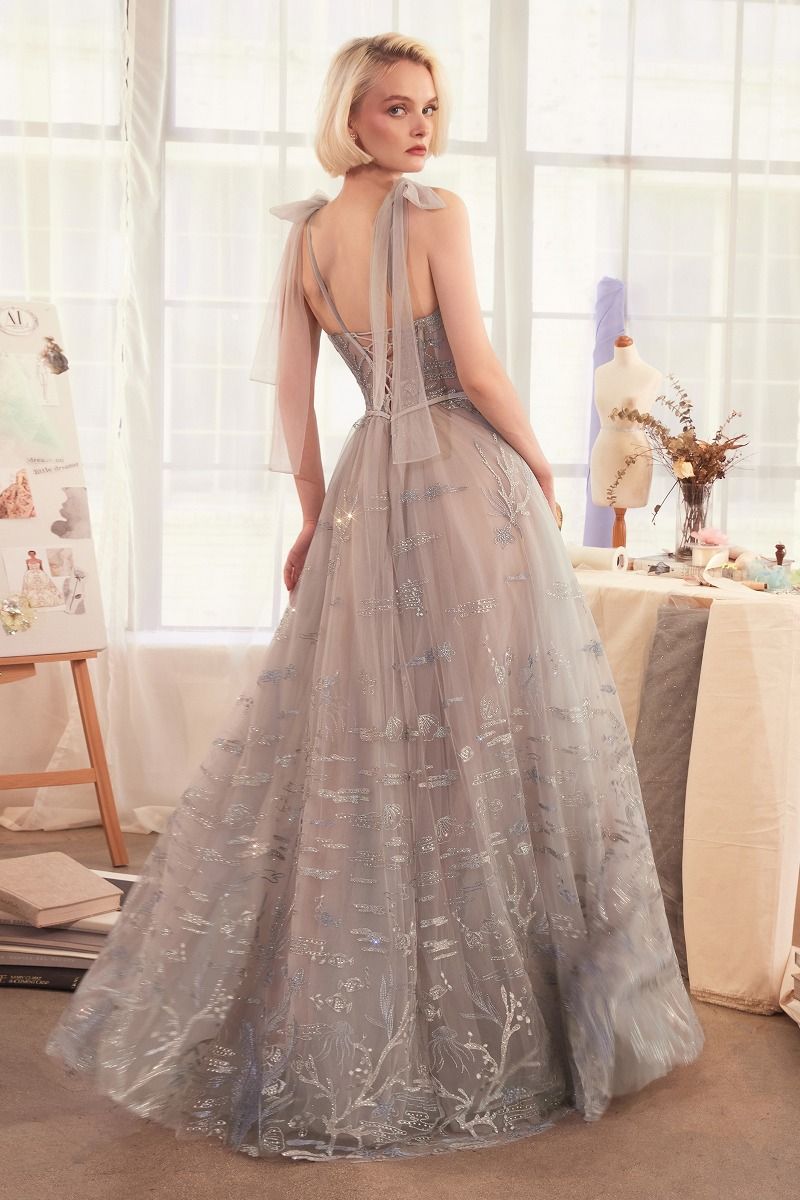 Andrea & Leo A1458 A Line Corset Formal Long Prom Dress