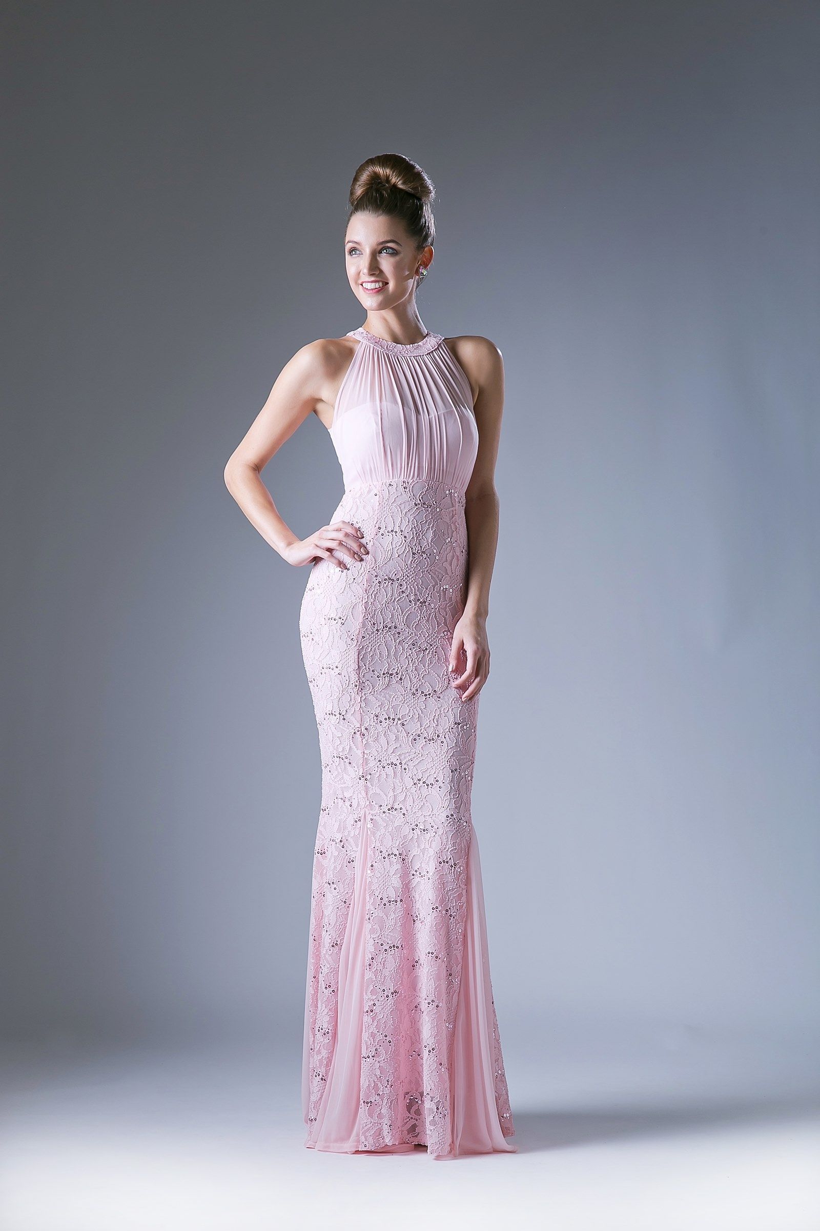 Formal Dresses Long Prom Fittted Formal Dress Blush