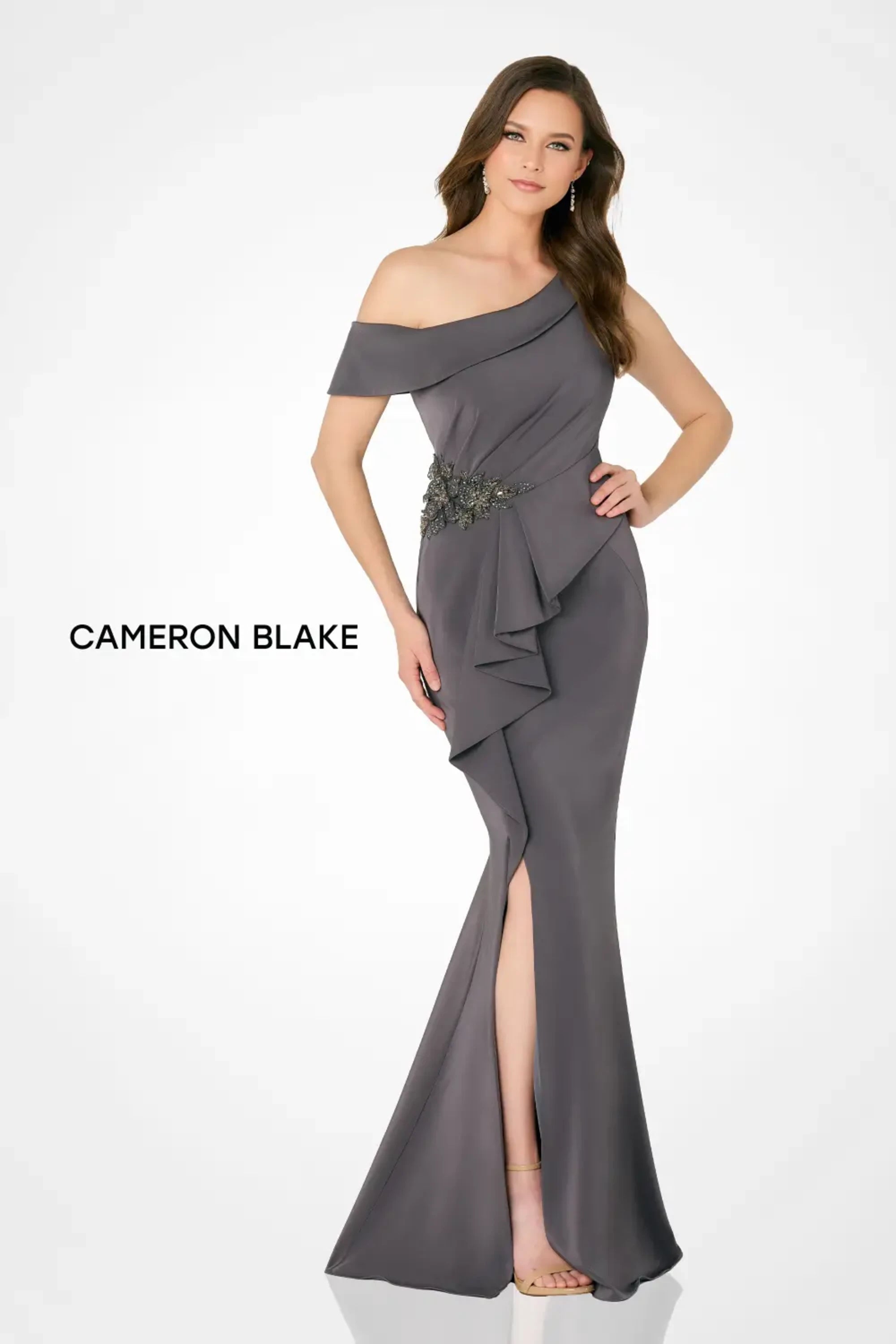 Formal Dresses Long Formal Ruffle Evening Dress Smoke