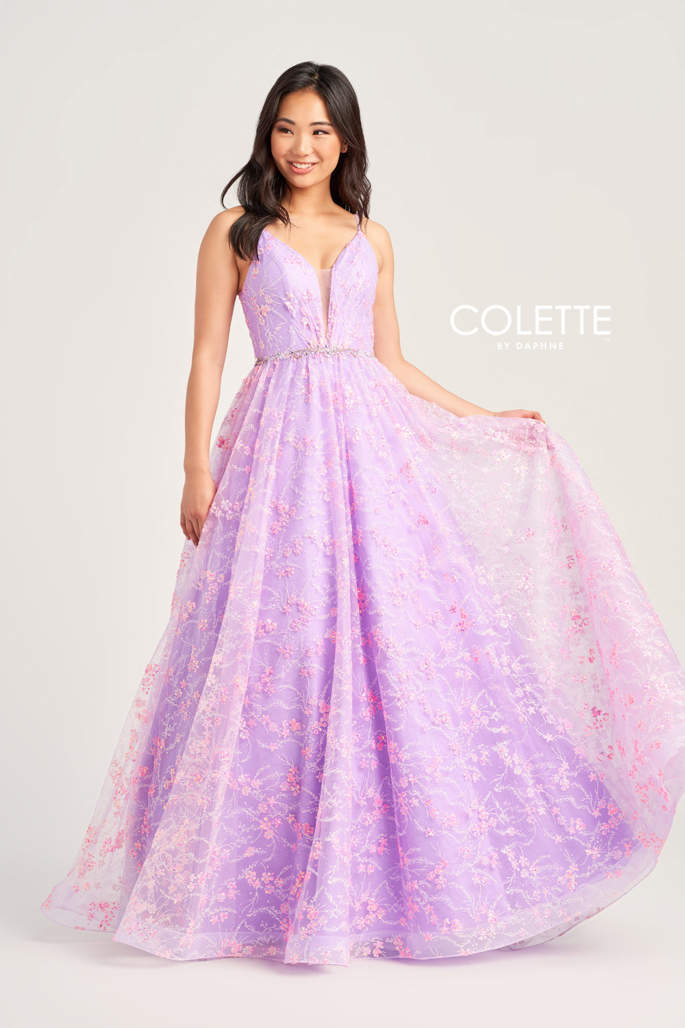 Long Formal Ball Gown with Statement Bow main image 1