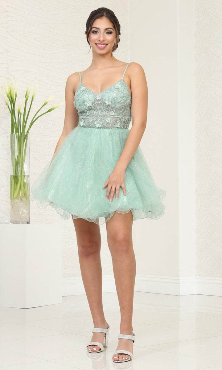 Scoop Mini/Short Tulle Cocktail A-Line May Queen 2067